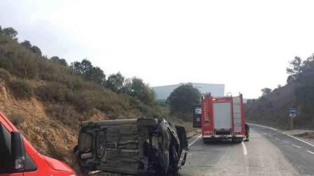 Una mujer de 49 años, herida tras accidentarse en Allo
