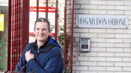 Iñaki Urdangarin a su llegada este martes al Hogar Don Orione en Pozuelo de Alarcón.