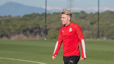 Primer entrenamiento de Brandon con el Girona