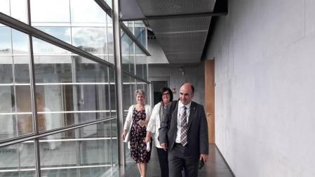 Ayerdi apuesta por la S3 y dice que colaborará en la segunda fase del Canal de Navarra