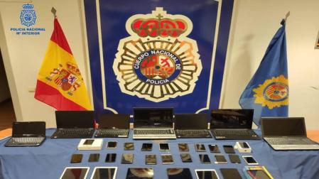 Desarticulado un punto de venta de objetos robados en un locutorio de Pamplona