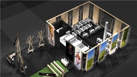 Recreación del stand de Navarra en Fitur 2020