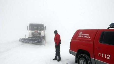 La nieve ha cubierto este domingo la zona de Larra-Belagoa.