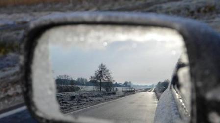 Riesgo de heladas en las próximas horas en las carreteras navarras