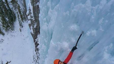 Cecillia Buil y la escalada en hielo, protagonistas en Sangüesa.