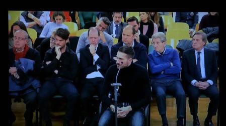 Xavi Torres, en la declaración a preguntas de su abogado, en la sesión de este jueves.
