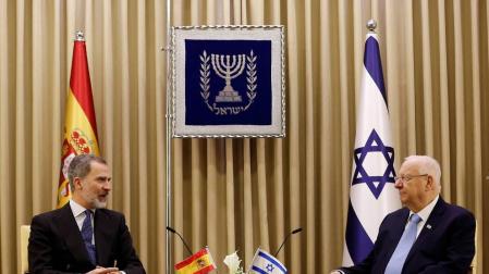 El Rey se reúne con el presidente de Israel antes del Foro del Holocausto
