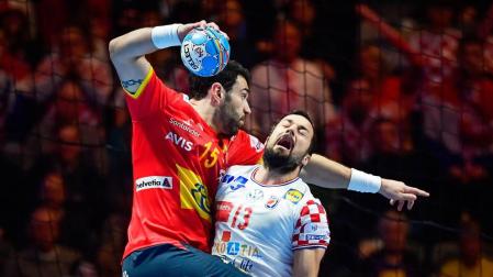 El navarro Iosu Goñi, campeón de Europa con la Selección Española de Balonmano
