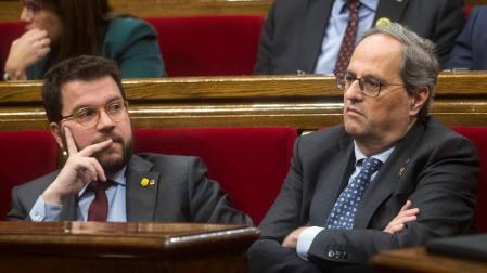 El cisma entre JxCat y ERC por Torra pone la legislatura al borde del abismo