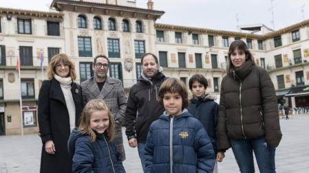 El niño Aimar Sánchez será el protagonista de la Bajada del Ángel en Tudela