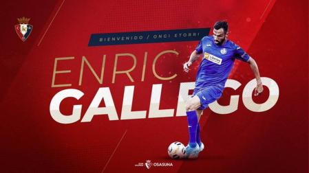 Osasuna hace oficial la cesión de Enric Gallego