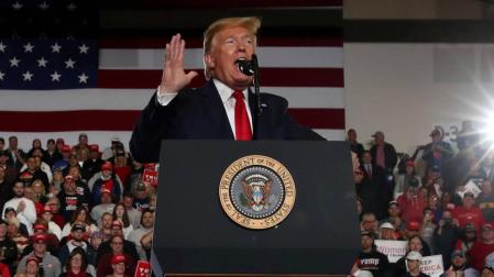 Trump presume de que México está pagando el muro fronterizo