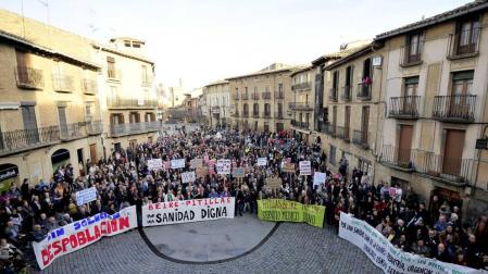 Vecinos de la Zona Media reclaman en Olite un servicio médico digno