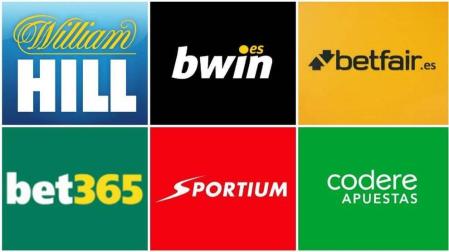 Logotipos de varias casas de apuestas online