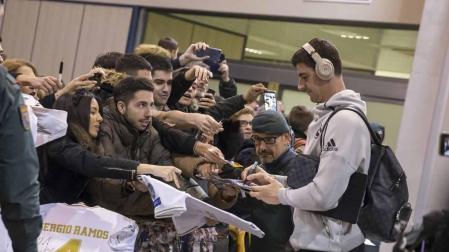 El Real Madrid aterrizó este sábado por la tarde en Pamplona después de tres años sin pisar tierras navarras