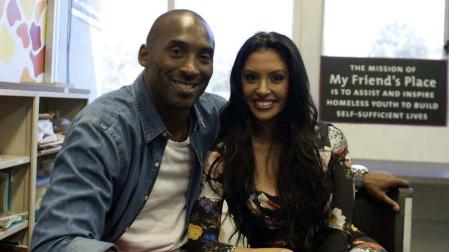 Kobe Bryant junto a su mujer Vanessa, en una foto de 2012
