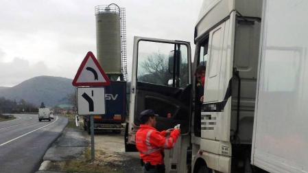Denunciados por exceso de velocidad en un control en Ezkabarte el 3,5% de vehículos