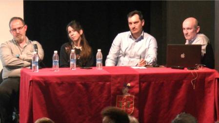 Javier iribarren, María Chaudarcas, Nicolás Ulibarri y Víctor Pinillos