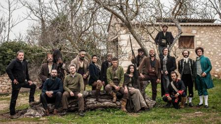 Una imagen del rodaje de la serie 'Libertad' para Movistar +