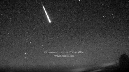 Detectan una bola fuego sobrevolando el centro peninsular a 80.000 km/hora