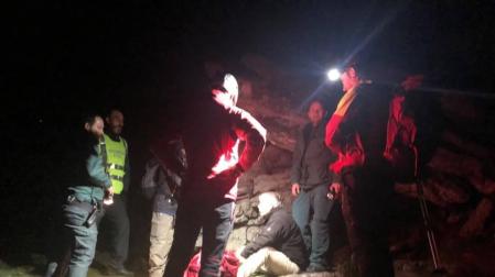 Rescatados en el Gorramendi dos montañeros franceses de avanzada edad