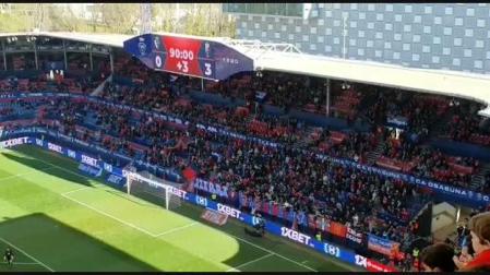 0-3 en contra... y El Sadar da una lección de orgullo