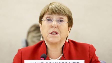 La alta comisionada de la ONU para los derechos humanos, Michelle Bachelet