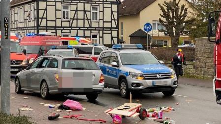 Imagen tras el atropello en Alemania.