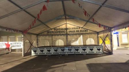Polémica entre Egüés y Villava por una carpa de fiestas