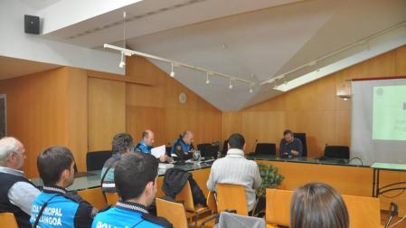 Un momento de la presentación este miércoles en Tafalla.