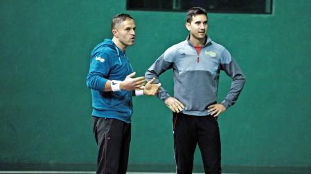 Aimar Olaizola y Mikel Urrutikoetxea optan hoy a su segunda liguilla de semifinales como pareja.