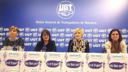 UGT critica que la desigualdad deje a la mujer navarra con 1.242 millones menos al año