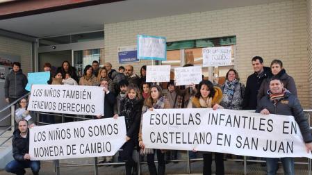 Movilización de las familias de la escuela infantil Donibane