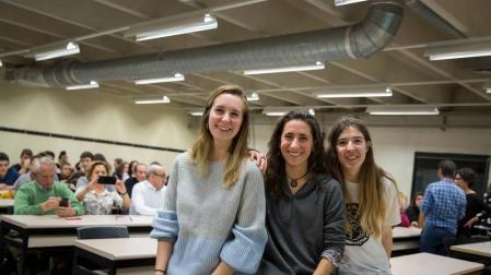 Miren Larumbe, Maider Blanco y Laura Panero, tres estudiantes de la UPNA en la COP25