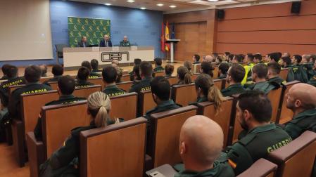 El delegado del Gobierno recibe a 238 guardias civiles destinados a Navarra
