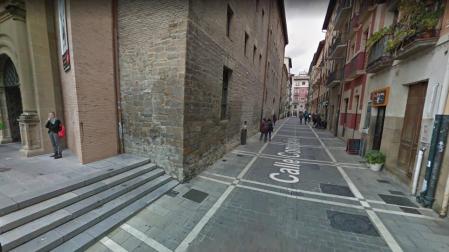 Calle Compañía de Pamplona, actual ubicación del CNAI.