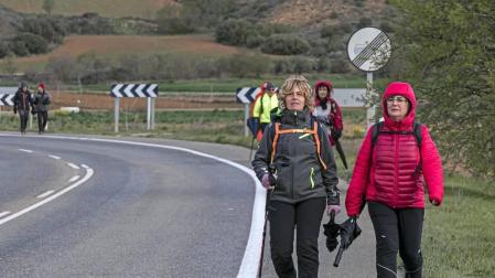 Los peregrinos que partieron de la merindad se enfrentaron a la meteorología y a las bajas temperaturas