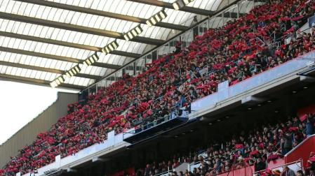 Galería de fotos del partido Osasuna-Espanyol Madrid disputado en El Sadar y correspondiente a la jornada 27 de LaLiga Santander.