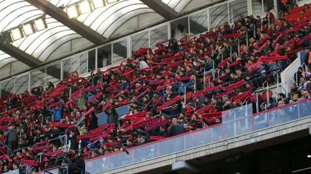 Galería de fotos del partido Osasuna-Espanyol Madrid disputado en El Sadar y correspondiente a la jornada 27 de LaLiga Santander.