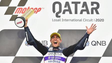 Albert Arenas, primer líder de Moto3.