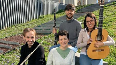 Unai Casado (flauta), Ane Ruiz (oboe), Óscar Murillo (clarinete) e Iosune Marín (guitarra).
