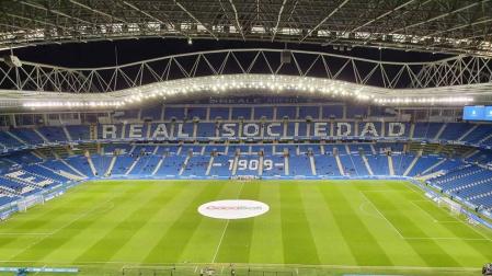 Anoeta, minutos antes del inicio del partido Real Sociedad-Osasuna de Copa del Rey.