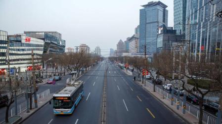 Foto de una de las calles principales de Beijing.