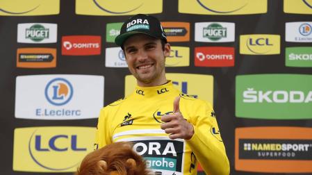 El alemán Maximilian Schachmann, líder de la París Niza.