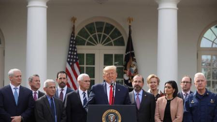 Trump declara una emergencia nacional en EEUU debido al coronavirus