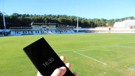 A las 16.30 horas de este domingo se iba a disputar el derbi navarro de Segunda División B entre el Tudelano y el Izarra. Quedó pospuesto.