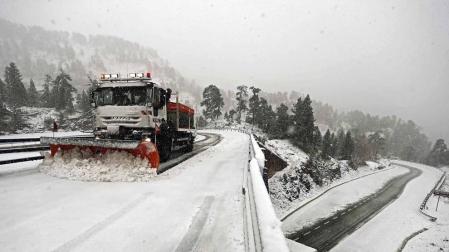 Primera nevada de la temporada en Belagua