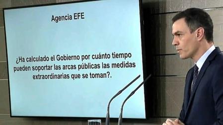 Sánchez, durante la rueda de prensa.