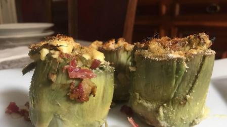 Una receta y un truco: Alcachofas rellenas de cebolla