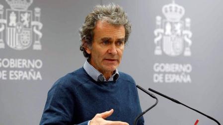 El director del Centro de Coordinación de Alertas y Emergencias Sanitarias, Fernando Simón, durante la rueda de prensa